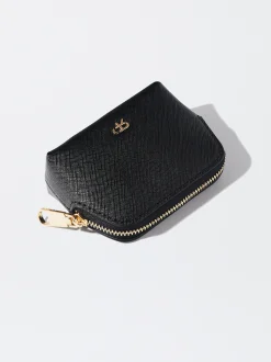 PARFOIS Monedero Con Cremallera Negro Fashion