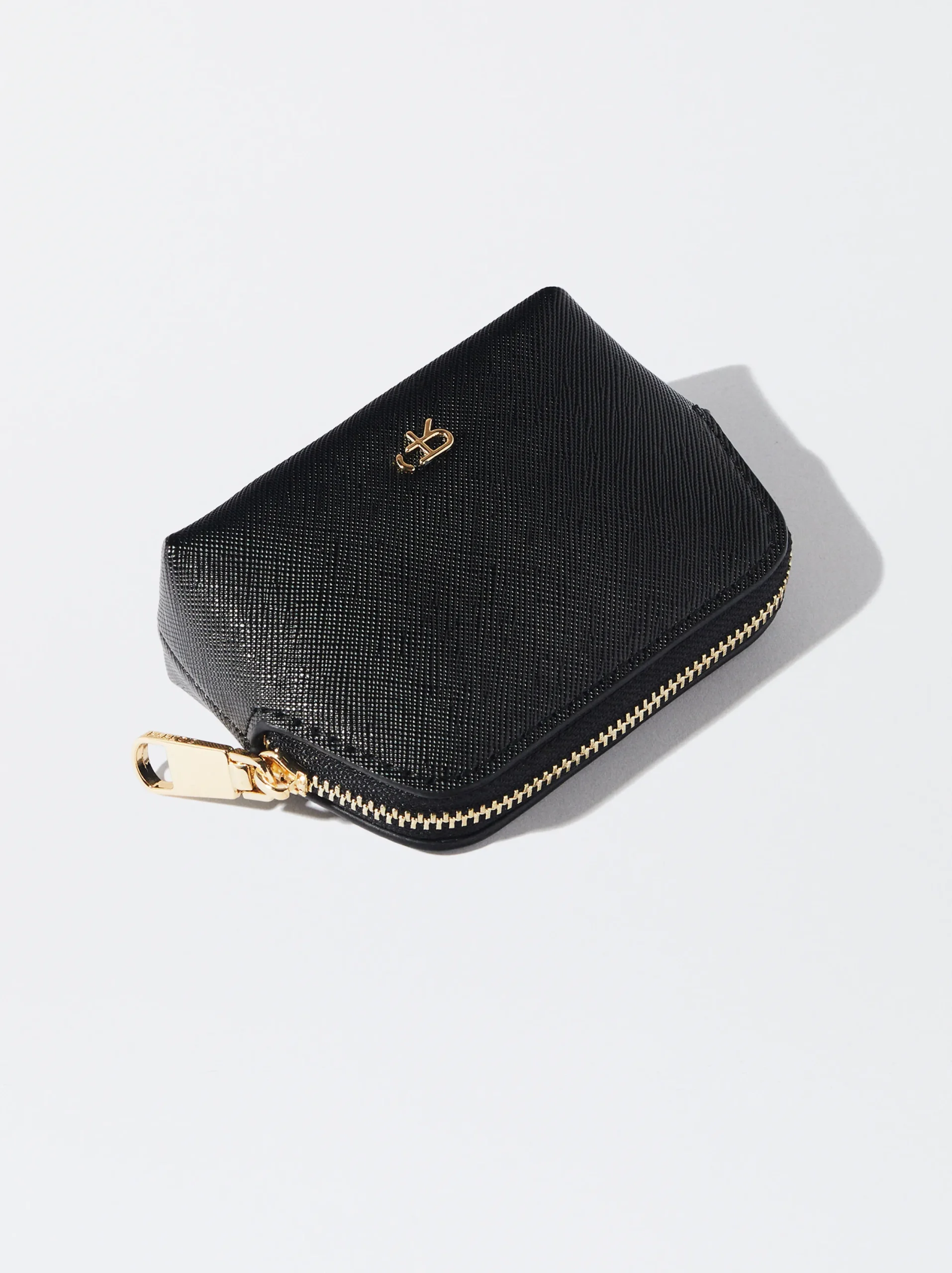 PARFOIS Monedero Con Cremallera Negro Fashion