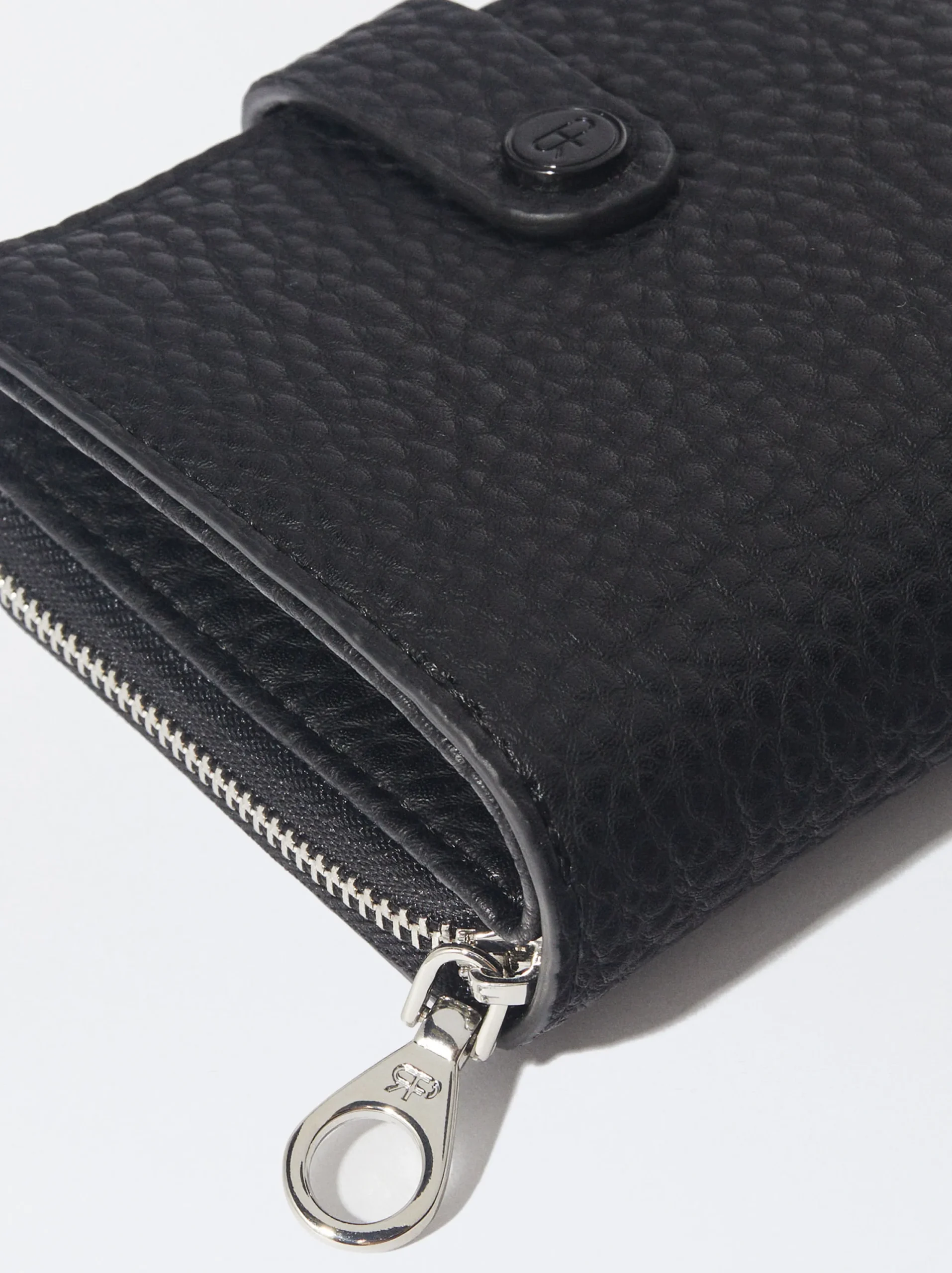 PARFOIS Monedero Con Cremallera Negro Sale