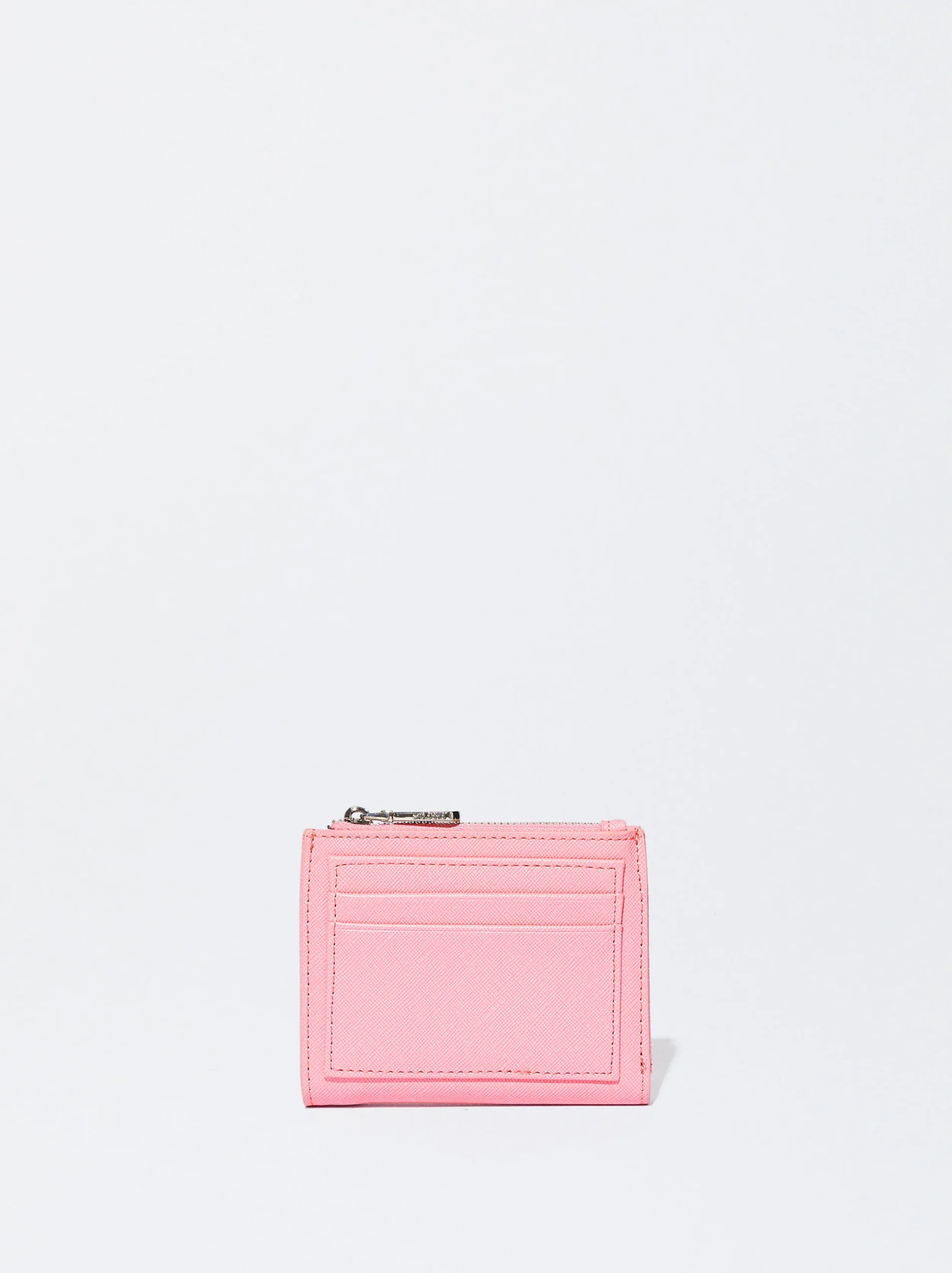 PARFOIS Monedero Con Cremallera Rosa Shop