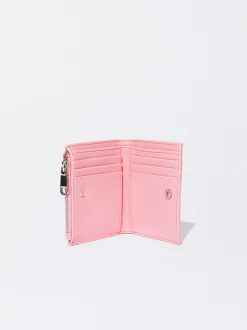 PARFOIS Monedero Con Cremallera Rosa Shop