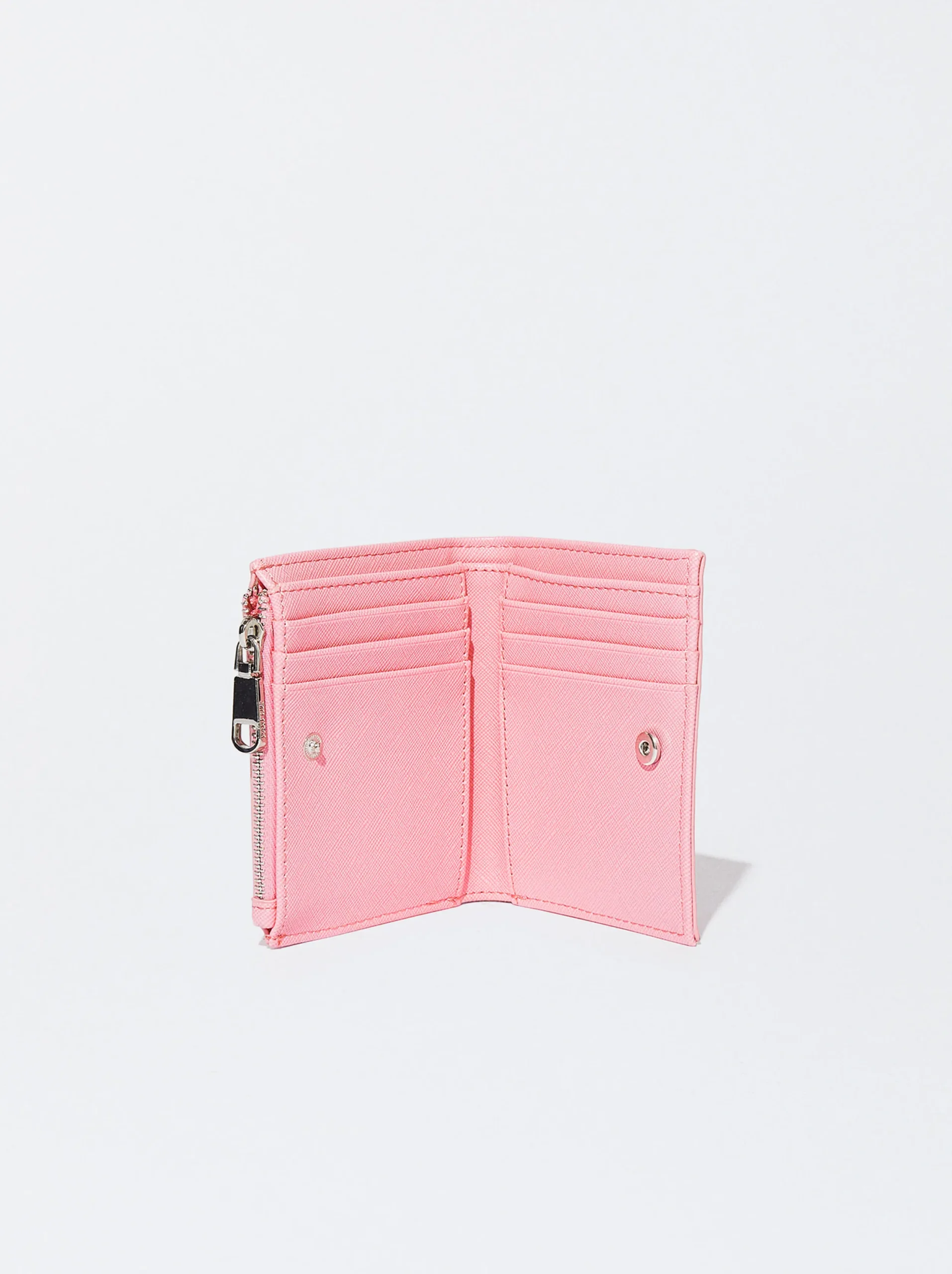 PARFOIS Monedero Con Cremallera Rosa Shop