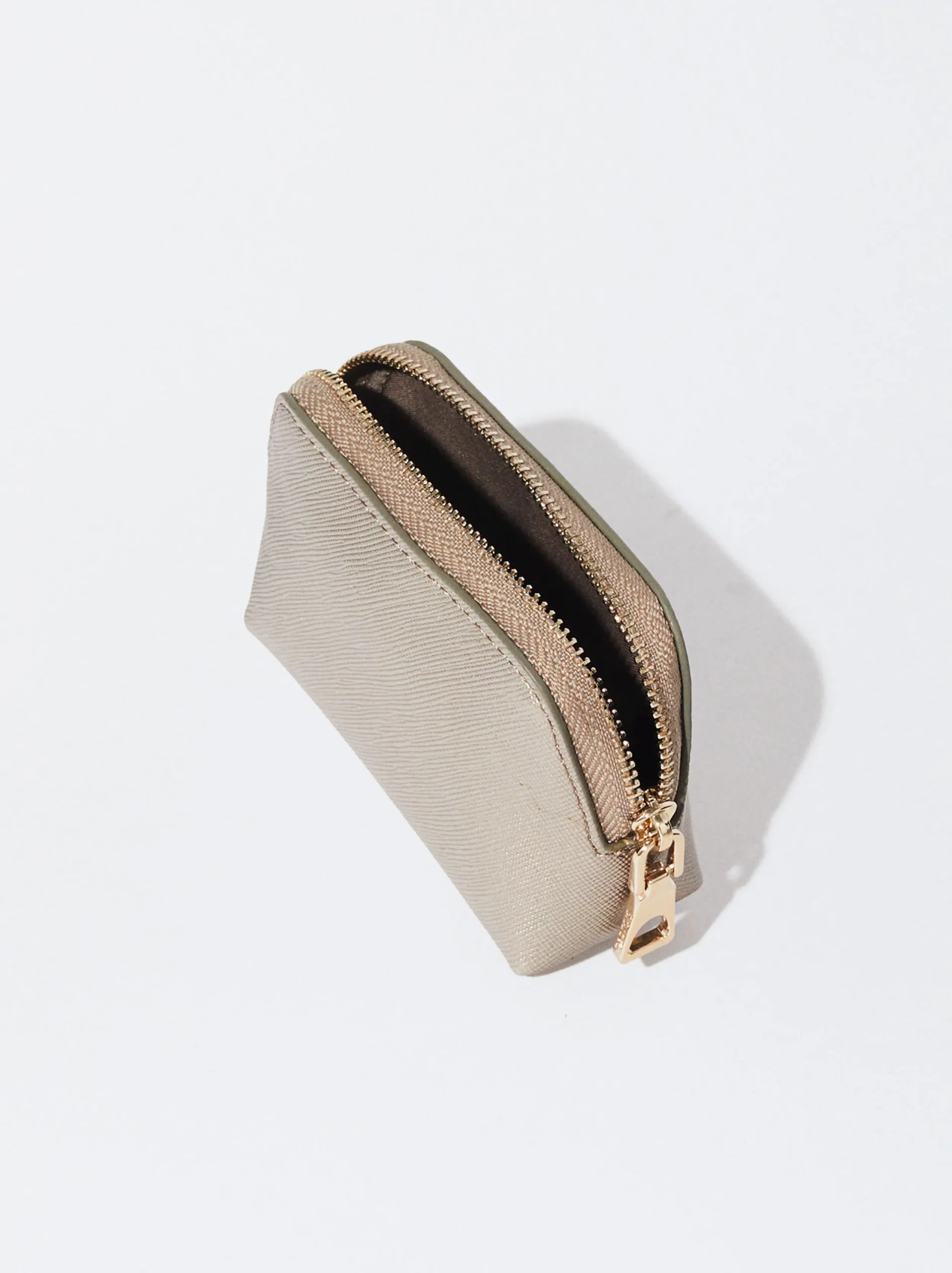 PARFOIS Monedero Con Cremallera Plateado Clearance