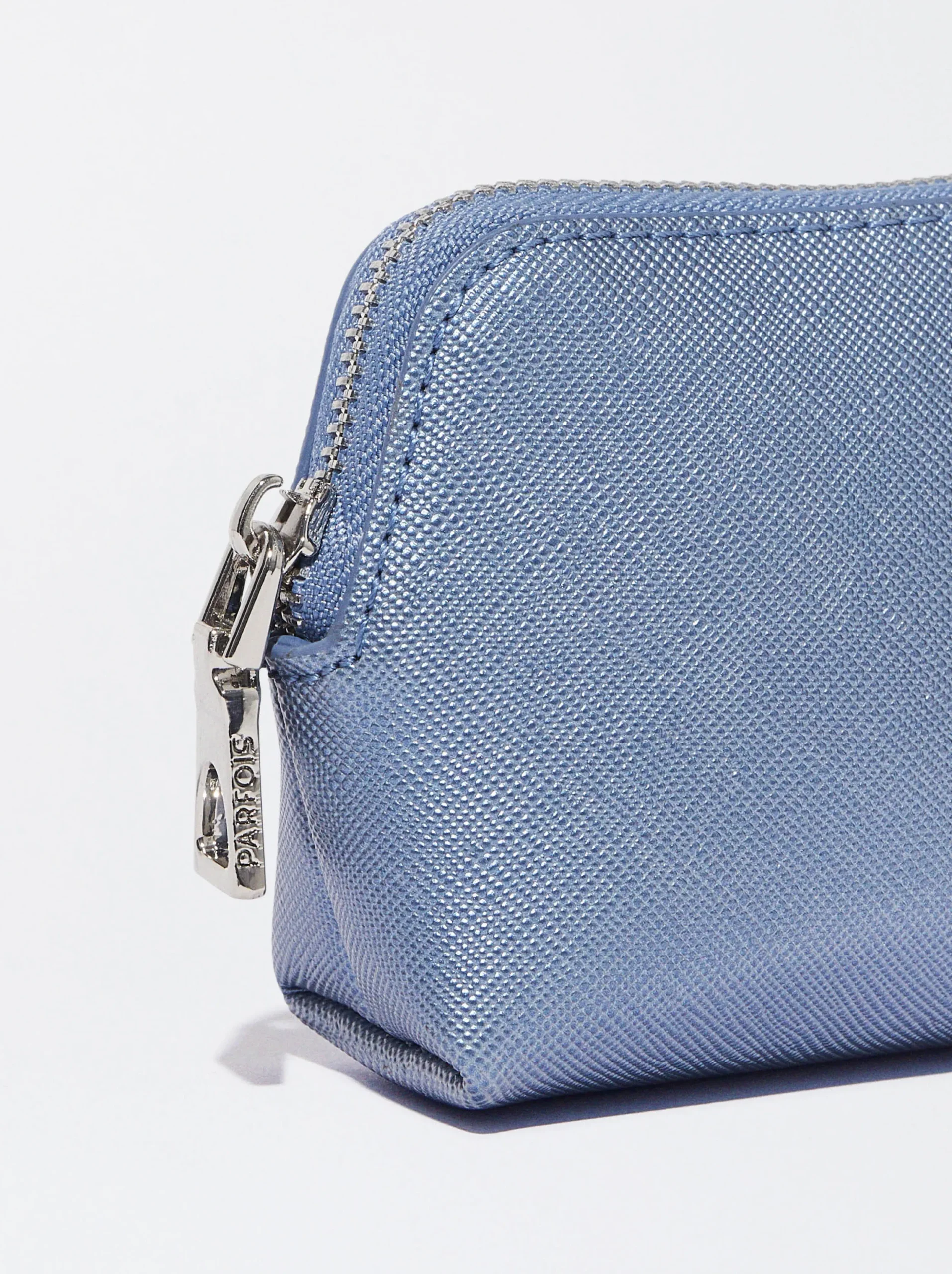 PARFOIS Monedero Con Cremallera Azul Outlet
