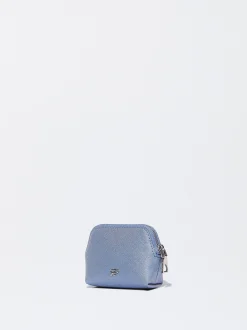 PARFOIS Monedero Con Cremallera Azul Outlet