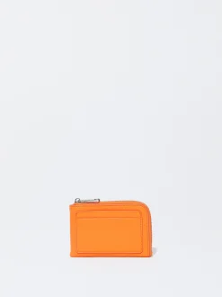 PARFOIS Monedero Con Tarjetero Naranja New