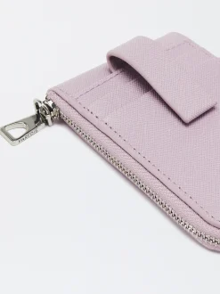 PARFOIS Monedero Con Tarjetero Violeta Cheap
