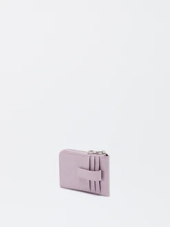 PARFOIS Monedero Con Tarjetero Violeta Cheap