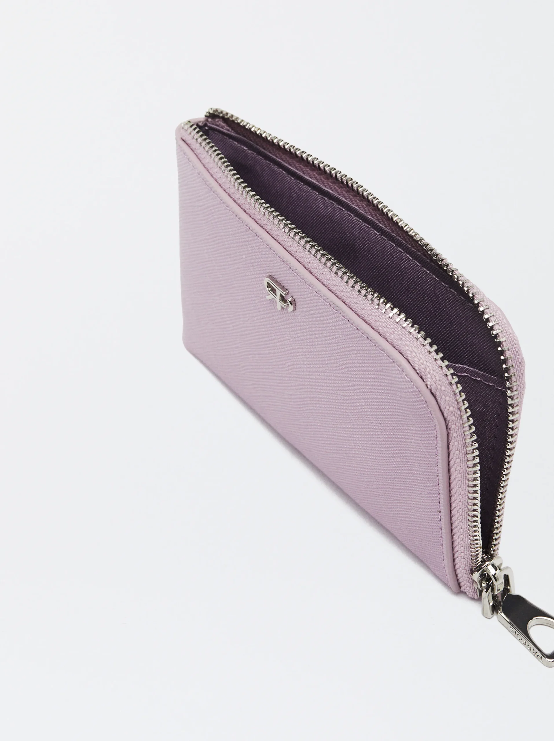 PARFOIS Monedero Con Tarjetero Violeta Cheap
