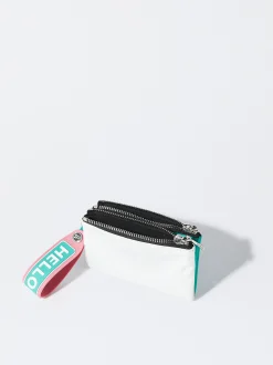 PARFOIS Monedero De Nylon Bicolor Blanco Discount
