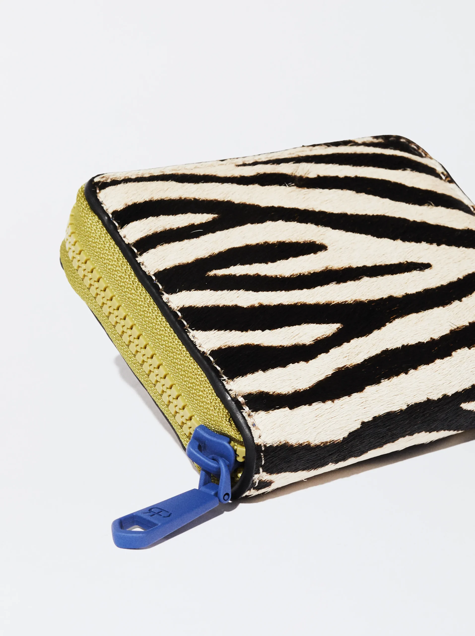PARFOIS Monedero De Piel Y Cadena Azul Online