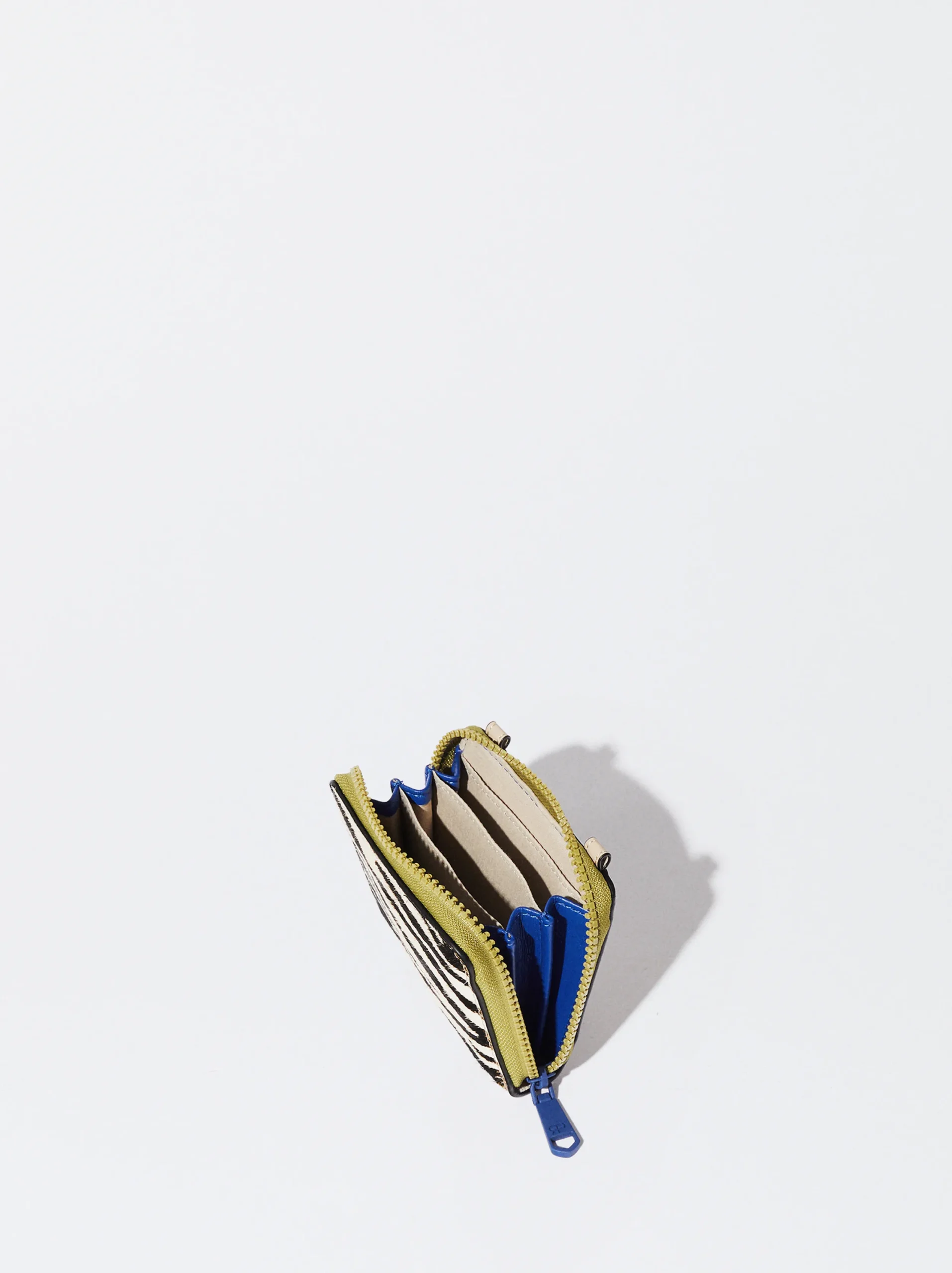 PARFOIS Monedero De Piel Y Cadena Azul Online