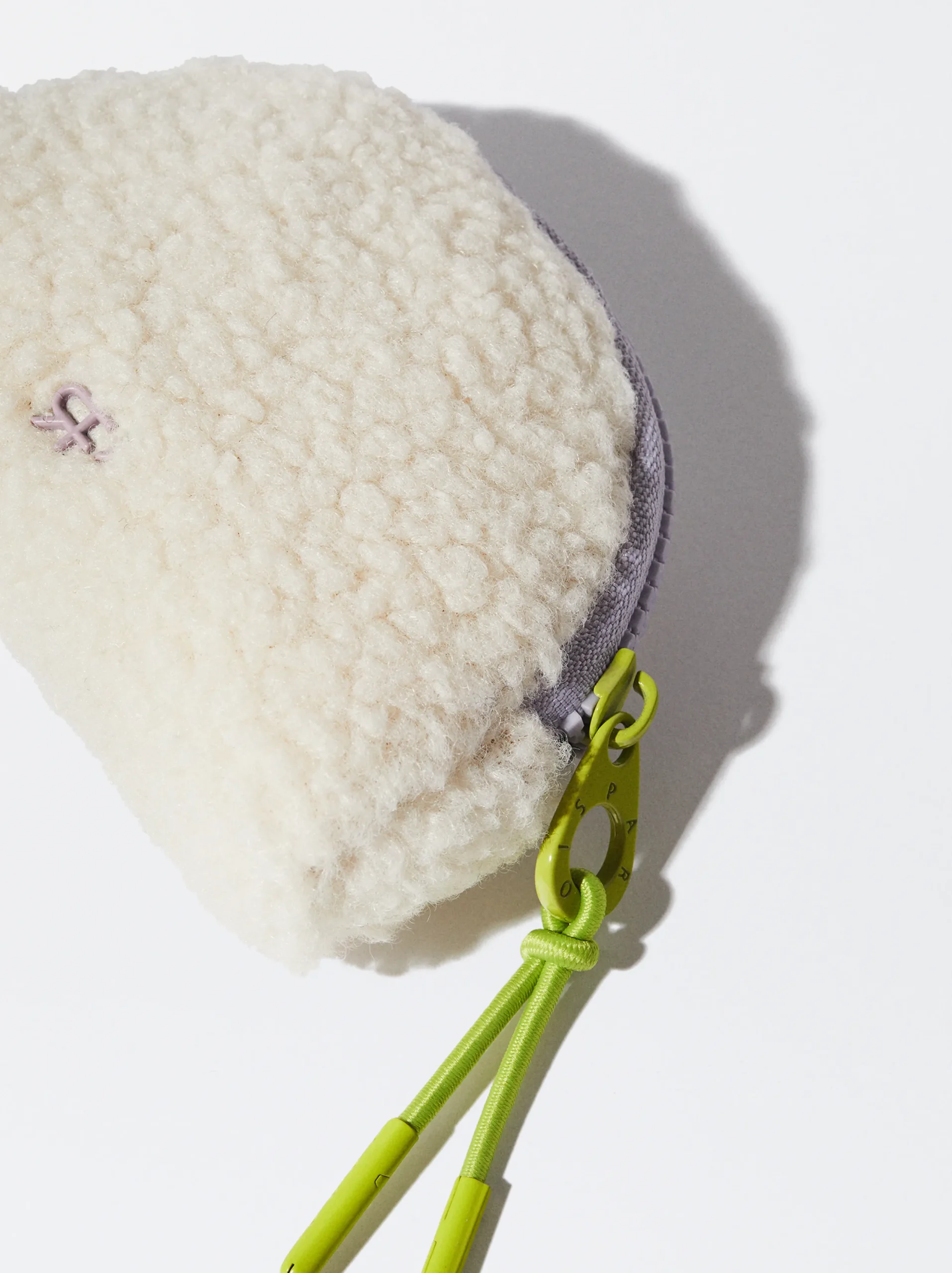 PARFOIS Monedero Efecto Pelo Blanco Cheap