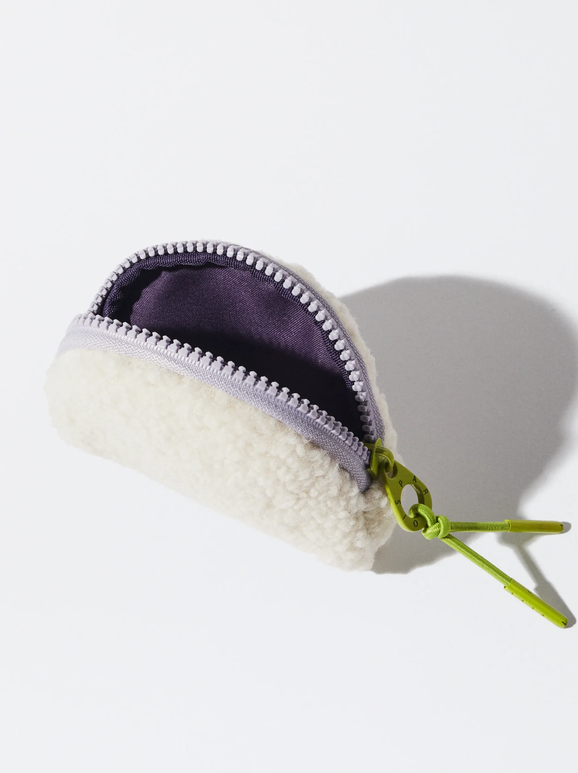 PARFOIS Monedero Efecto Pelo Blanco Cheap