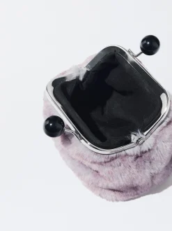 PARFOIS Monedero Efecto Pelo Violeta Cheap