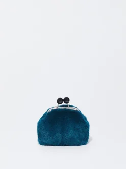 PARFOIS Monedero Efecto Pelo Azul Hot