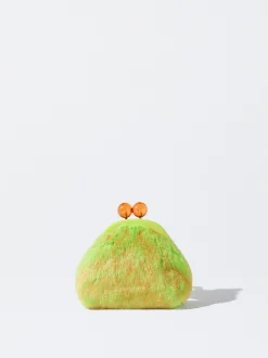 PARFOIS Monedero Efecto Pelo Verde Flash Sale
