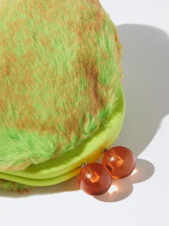 PARFOIS Monedero Efecto Pelo Verde Flash Sale