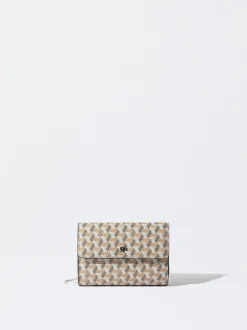 PARFOIS Monedero Estampado Marrón New
