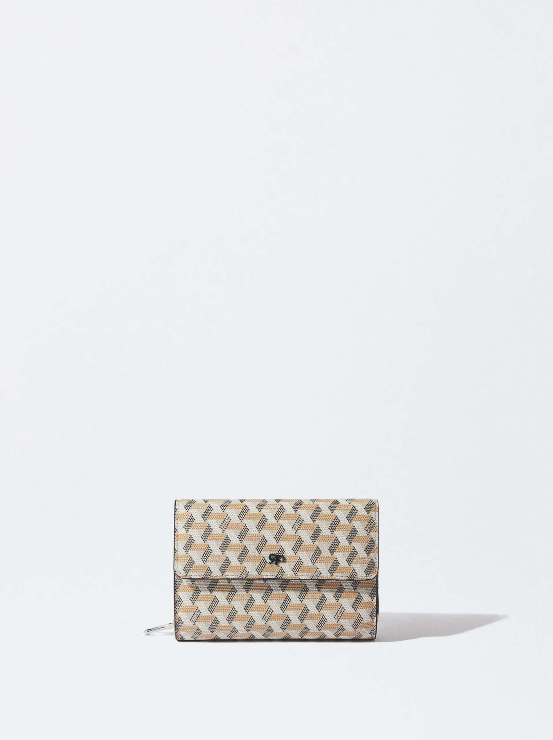 PARFOIS Monedero Estampado Marrón New