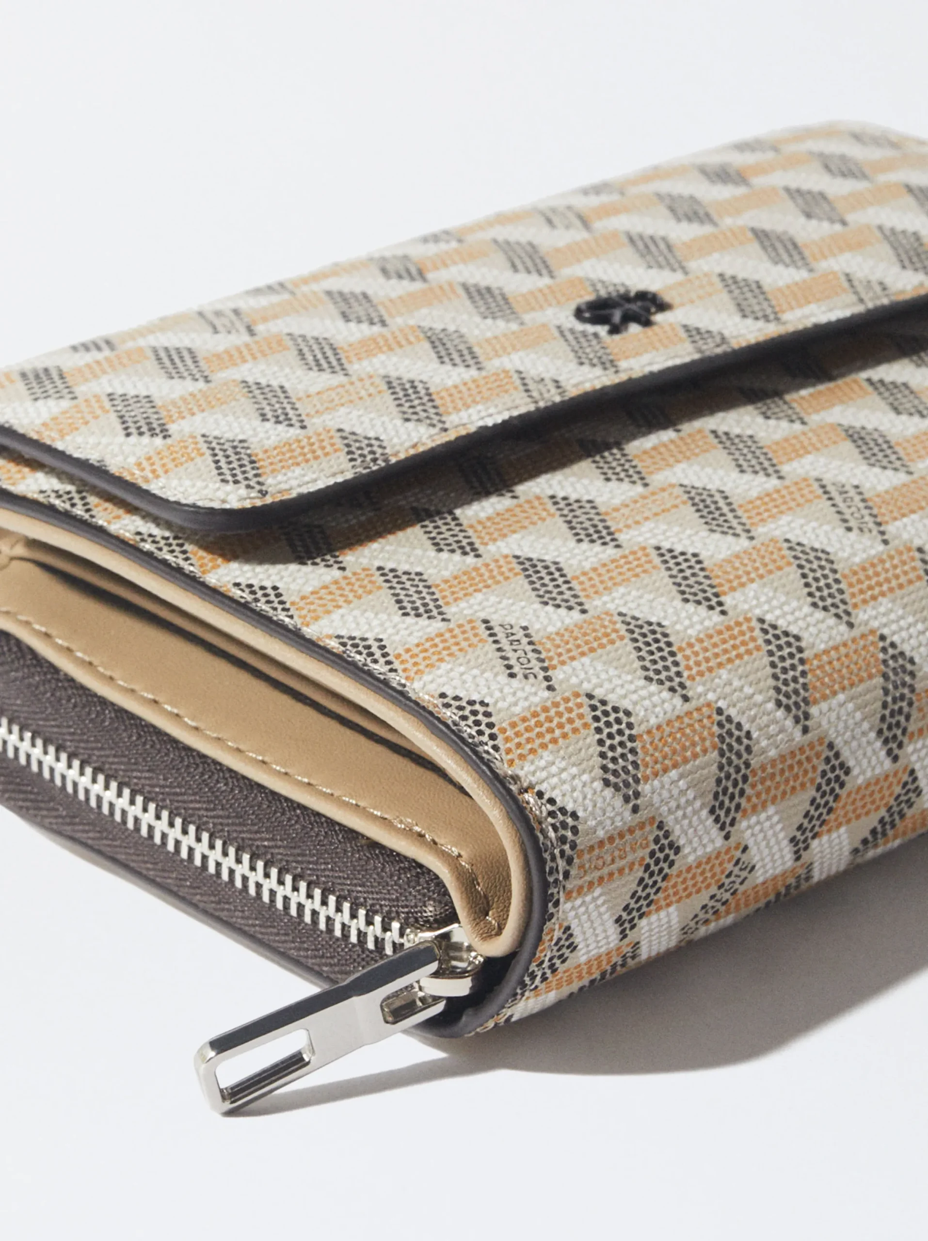 PARFOIS Monedero Estampado Marrón New