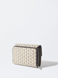 PARFOIS Monedero Estampado Marrón New