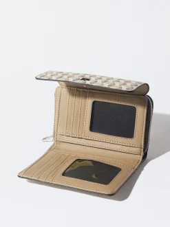 PARFOIS Monedero Estampado Marrón New