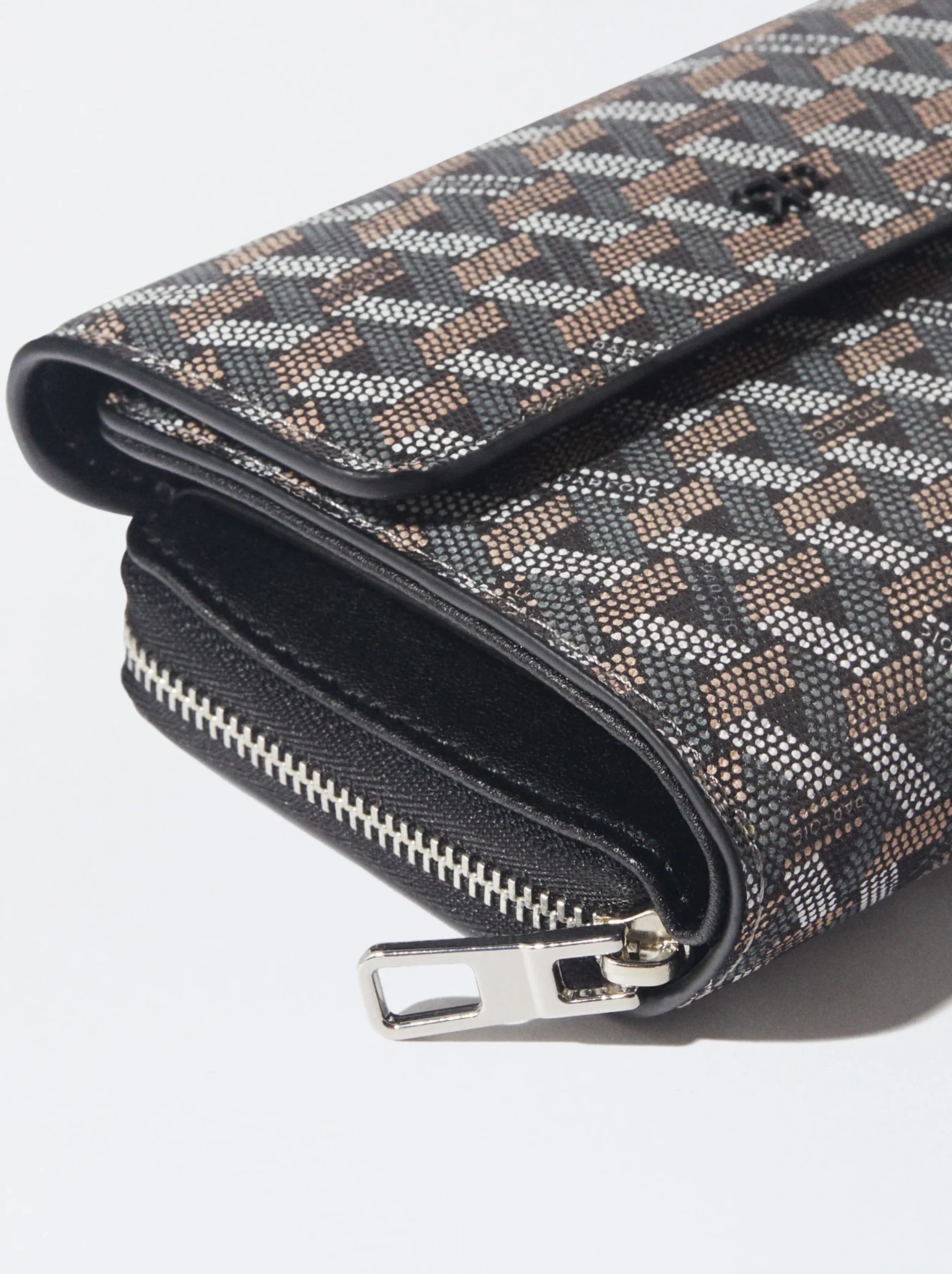 PARFOIS Monedero Estampado Negro Outlet