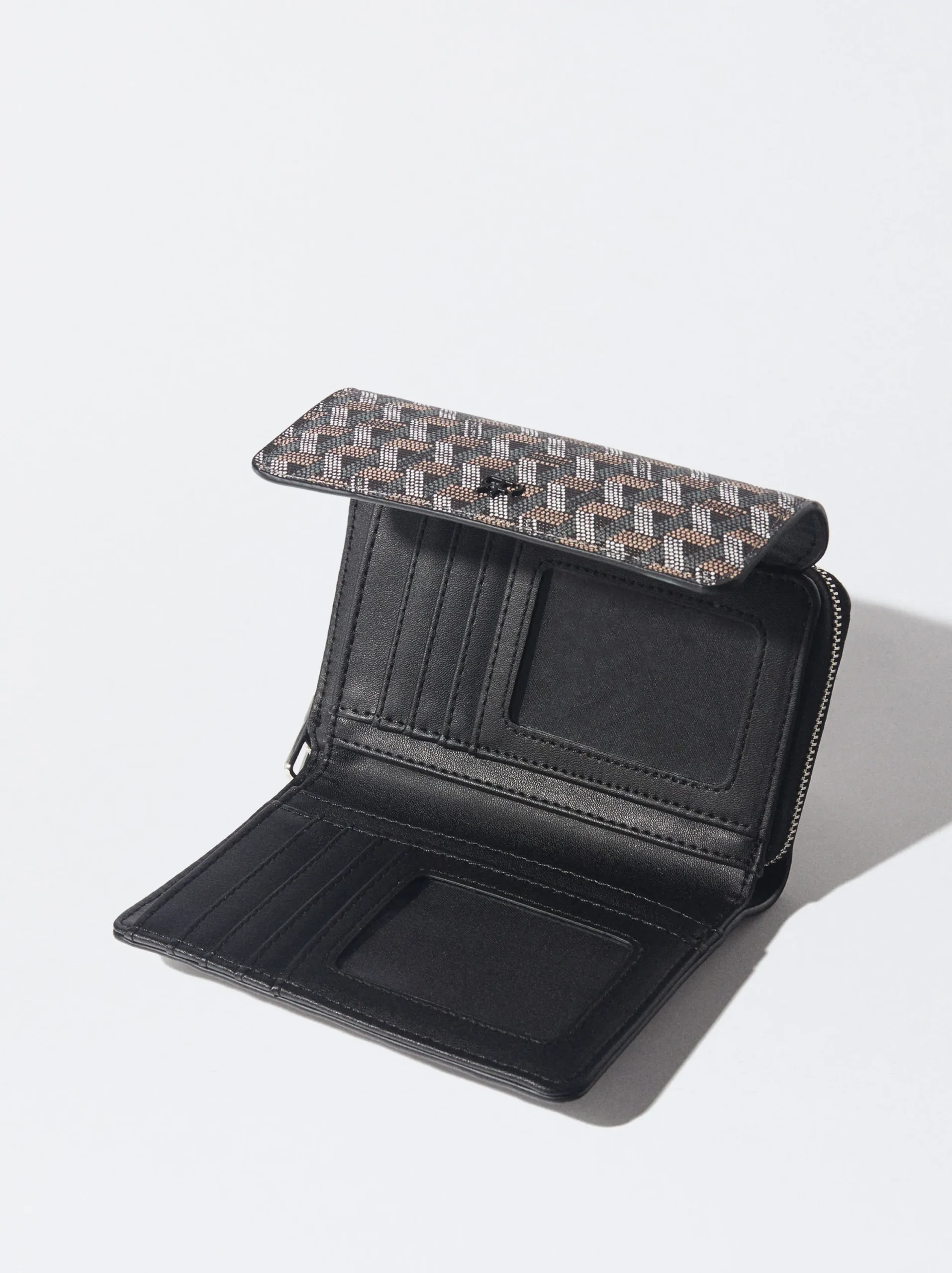PARFOIS Monedero Estampado Negro Outlet