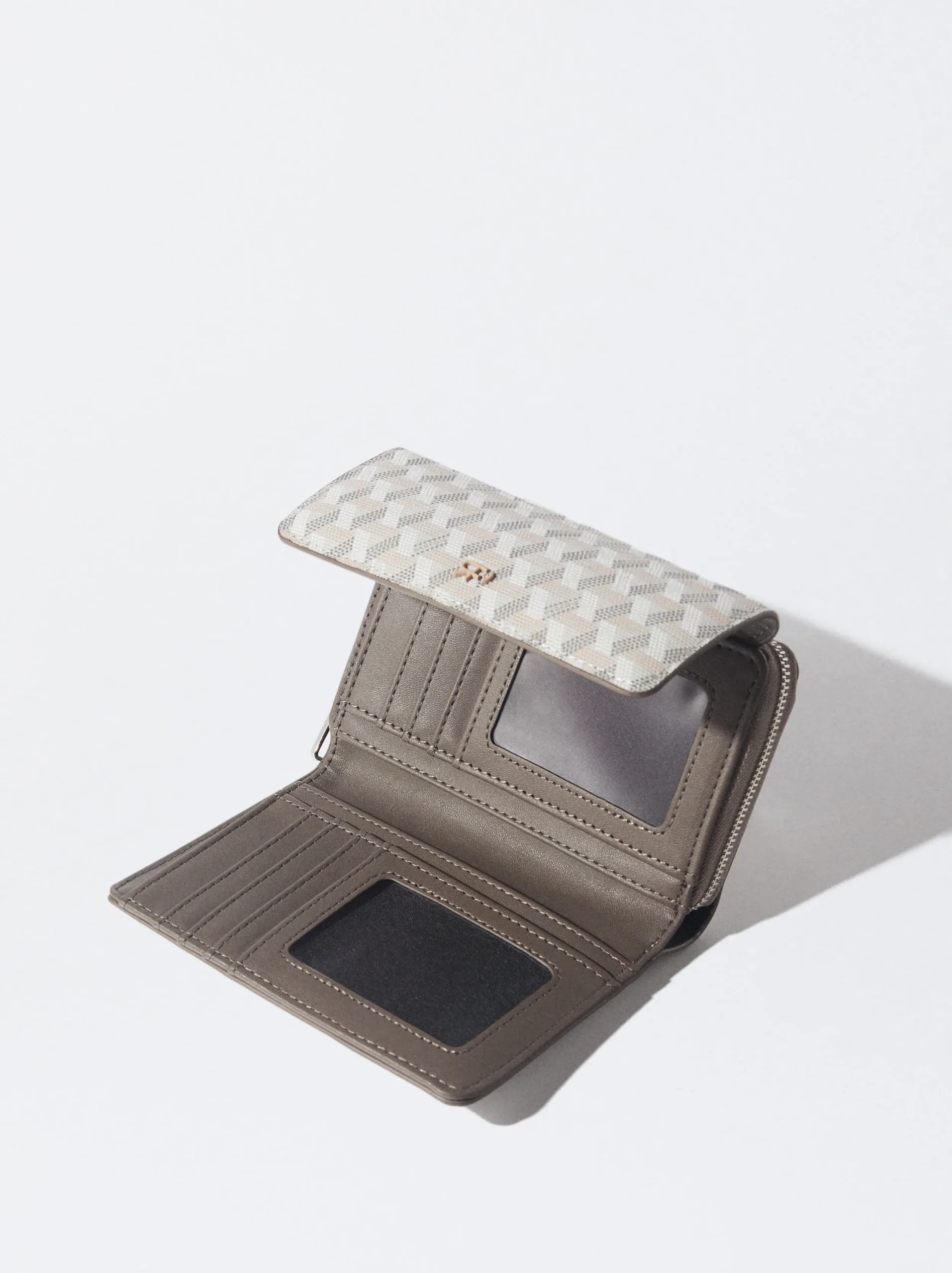 PARFOIS Monedero Estampado Crudo Best Sale