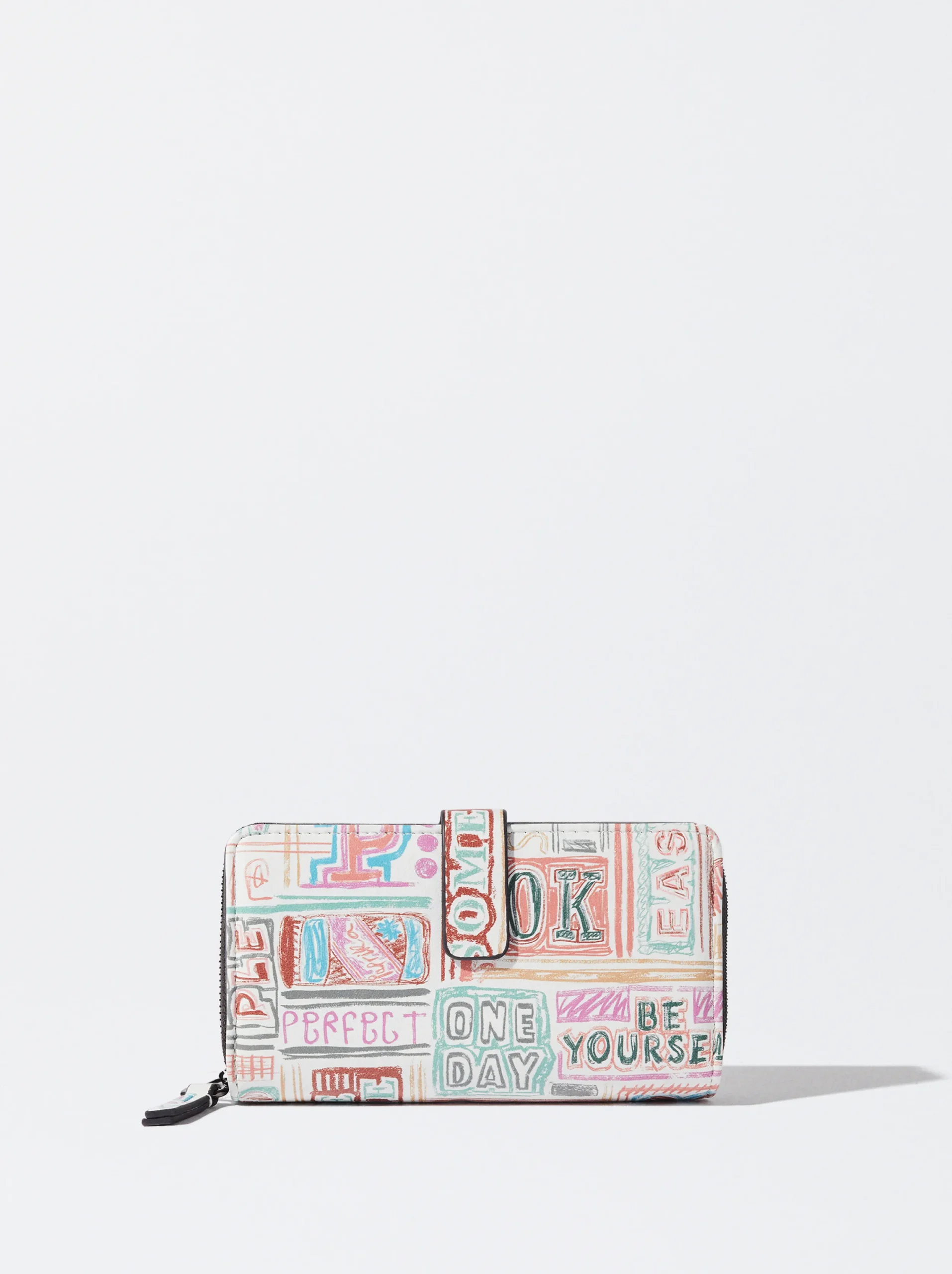 PARFOIS Monedero Estampado Blanco Outlet
