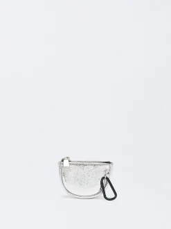 PARFOIS Monedero Metalizado Plateado Best Sale