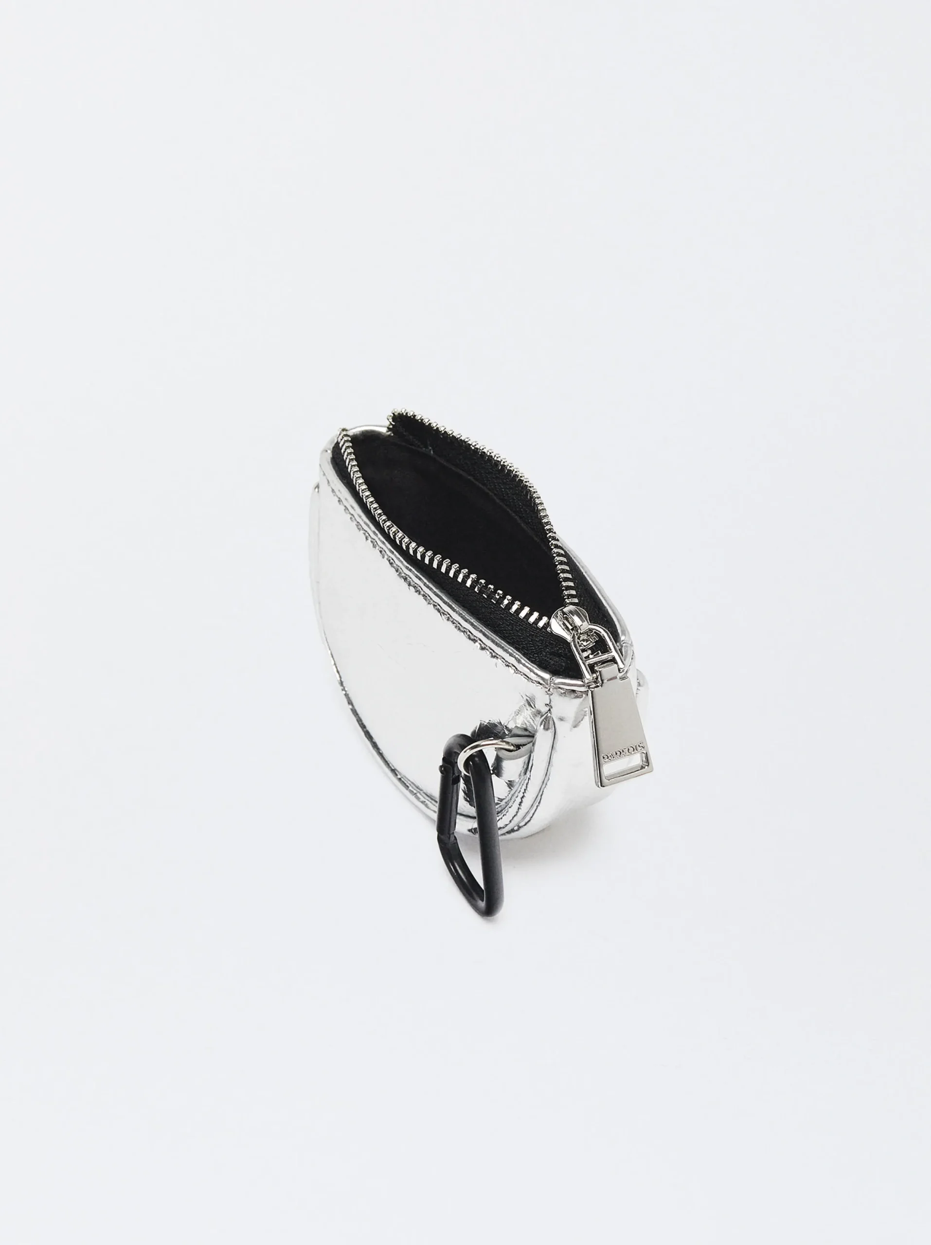 PARFOIS Monedero Metalizado Plateado Best Sale