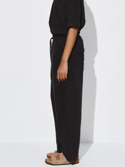 PARFOIS Pantalón 100% Lyocell Negro Fashion