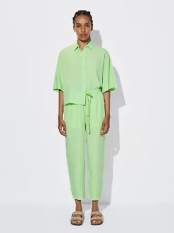 PARFOIS Pantalón 100% Lyocell Amarillo Discount