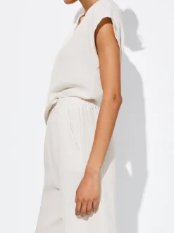 PARFOIS Pantal&oacute;n Algod&oacute;n Con Estructura Blanco Shop