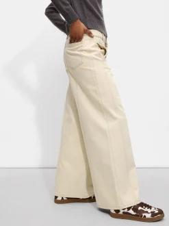 PARFOIS Pantal&oacute;n Ancho De Algod&oacute;n Crudo Discount