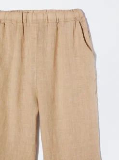 PARFOIS Pantalón Ancho Lino Crudo Cheap