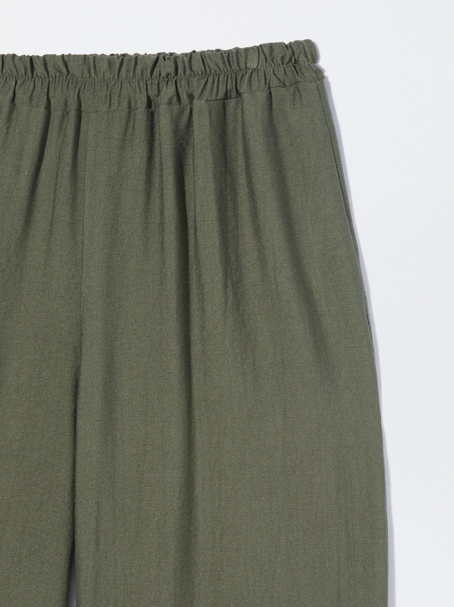 PARFOIS Pantalón Cintura Elástica Caqui Store