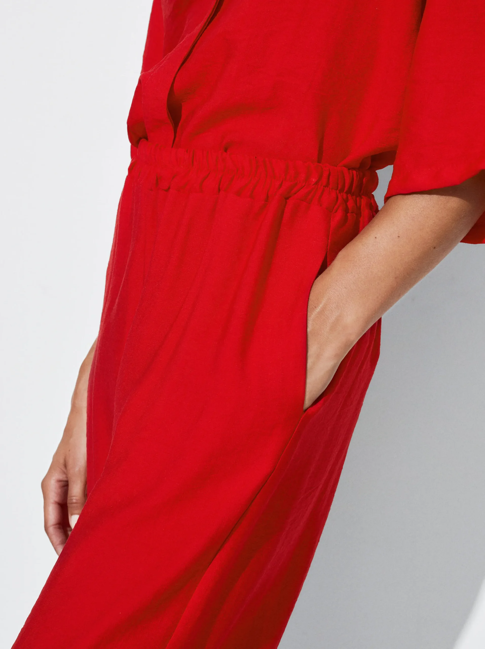 PARFOIS Pantalón Cintura Elástica Rojo Store