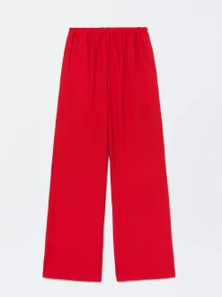 PARFOIS Pantalón Cintura Elástica Rojo Store