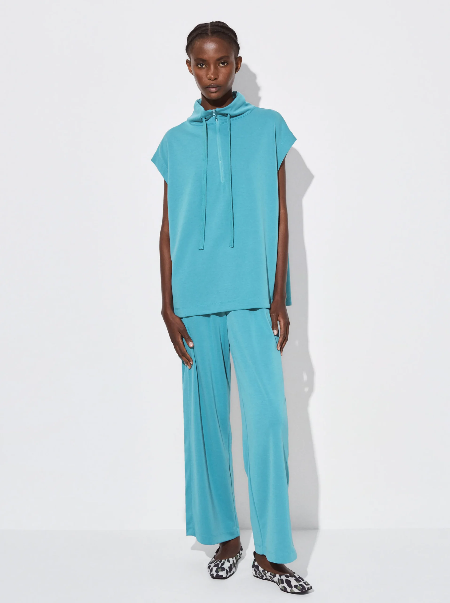 PARFOIS Pantalón Cintura Elástica Azul Cheap