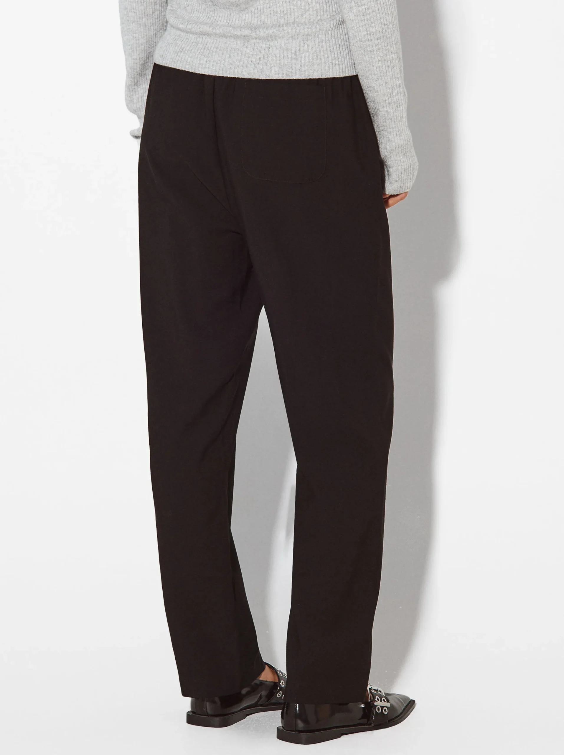 PARFOIS Pantalón Cintura Elástica Negro Discount