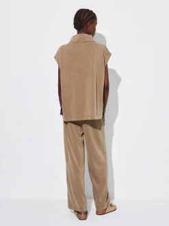PARFOIS Pantalón Cintura Elástica Caqui Outlet