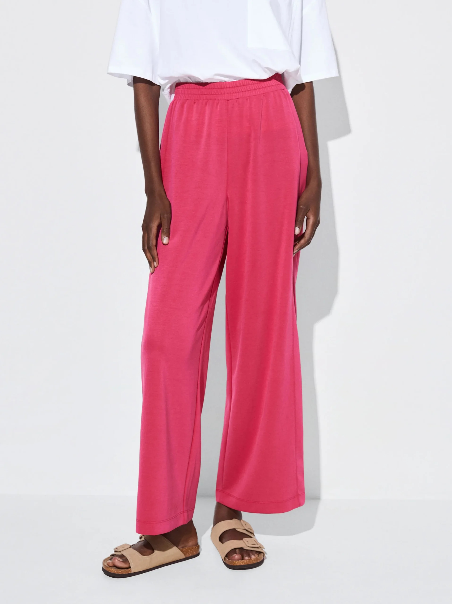 PARFOIS Pantalón Cintura Elástica Fucsia Cheap