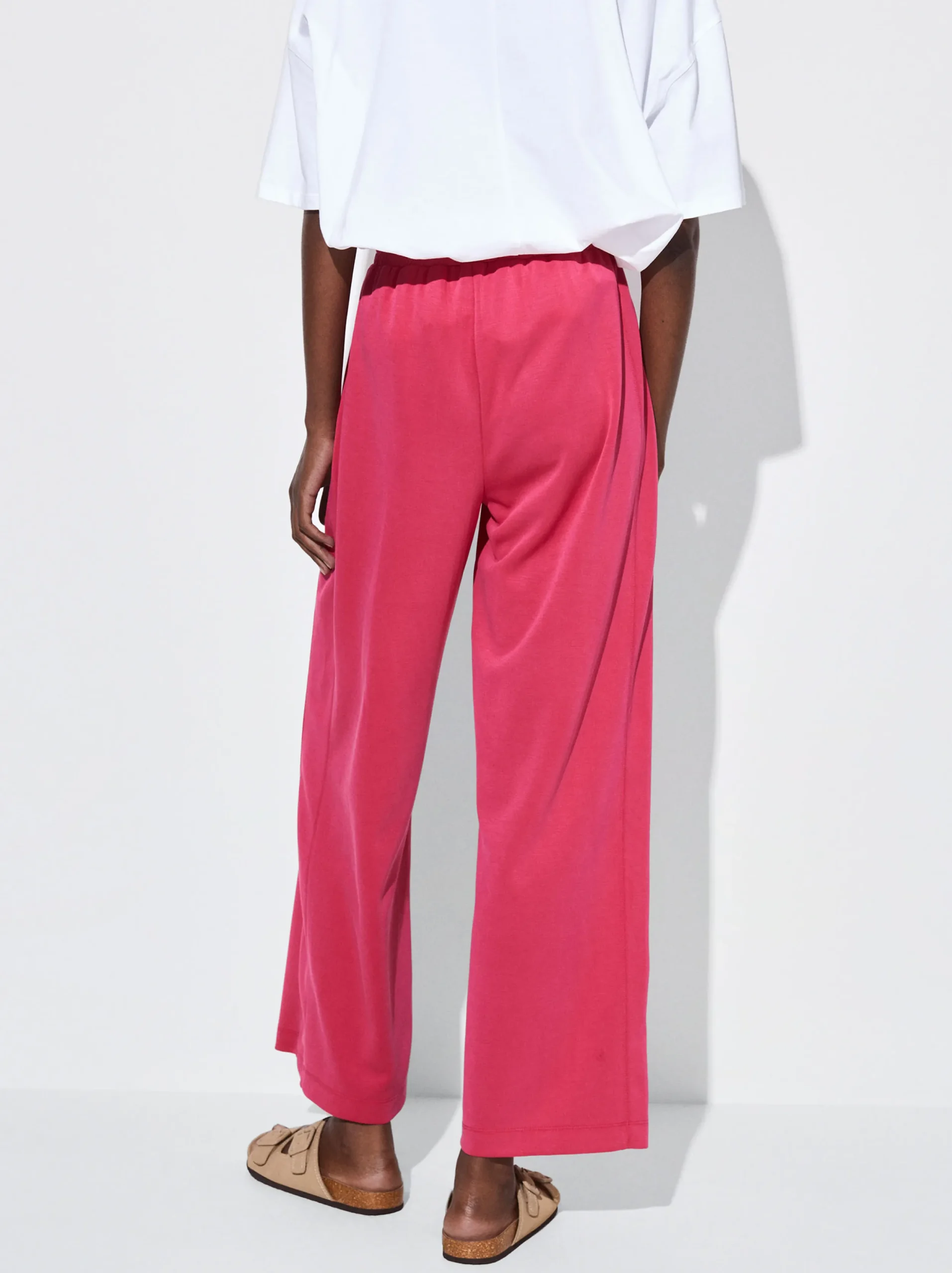 PARFOIS Pantalón Cintura Elástica Fucsia Cheap