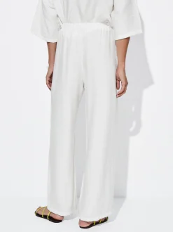 PARFOIS Pantal&oacute;n Cintura El&aacute;stica Blanco Hot