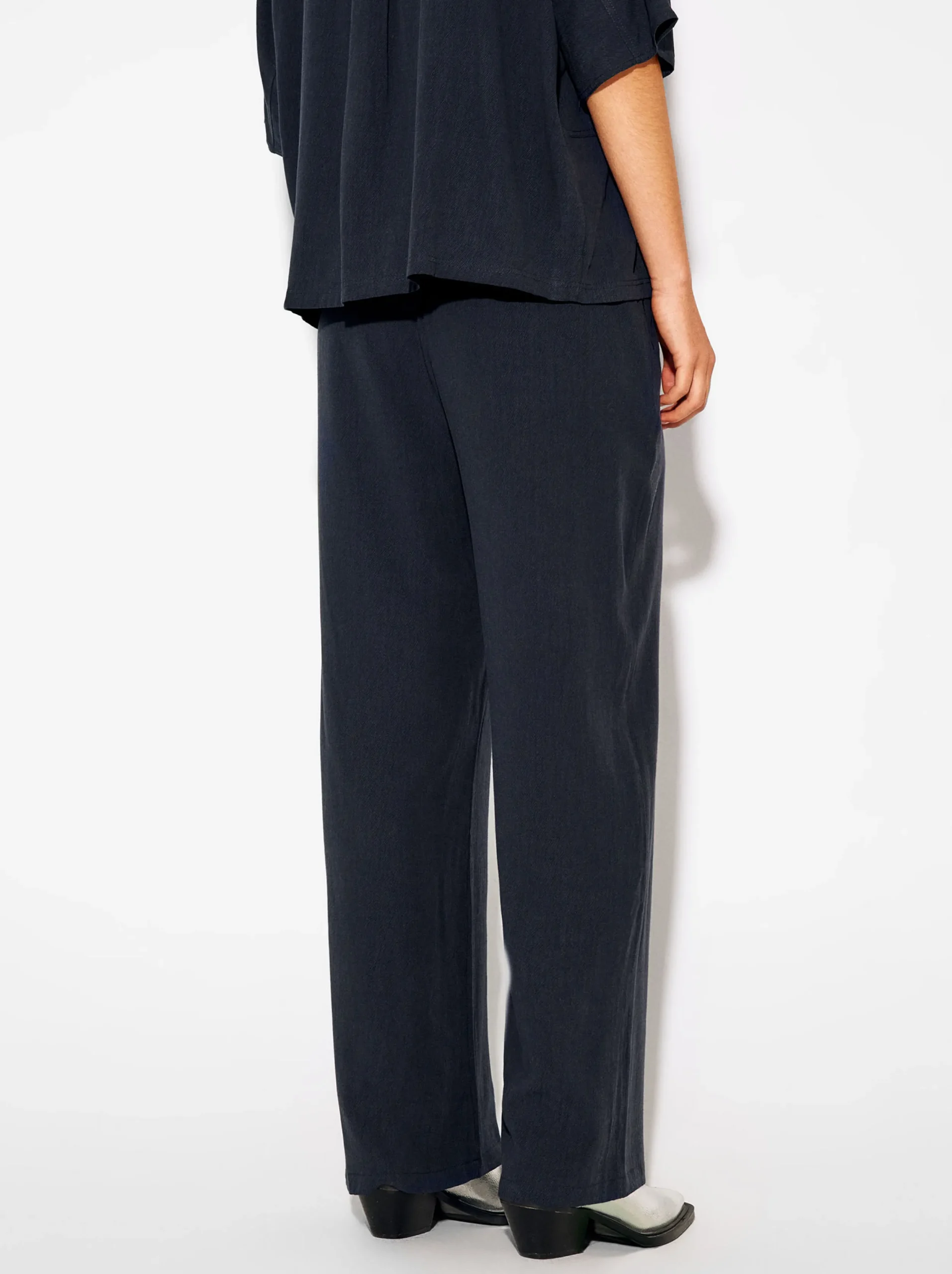 PARFOIS Pantalón De Lyocell Cintura Elástica Azul Online