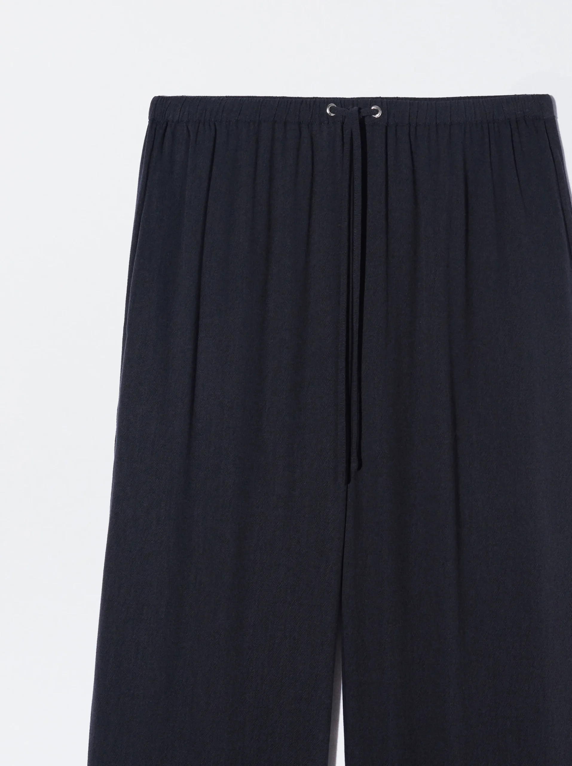 PARFOIS Pantalón De Lyocell Cintura Elástica Azul Online