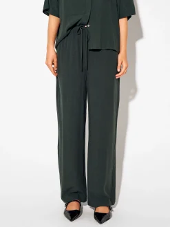 PARFOIS Pantalón De Lyocell Cintura Elástica Verde Flash Sale